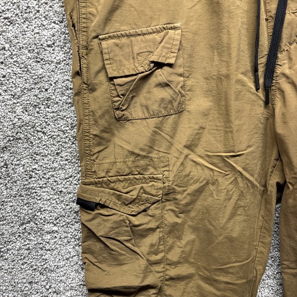 Aeropostale Utility Cargo Pants 8459 Mens LARGE Brown Relaxed Fit Drawstring EUC - Picture 5 of 14